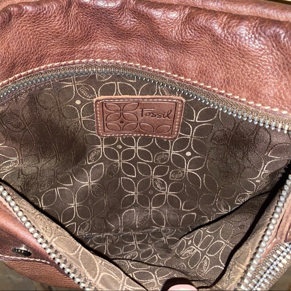 Fossil Brown Leather Shoulder Bag - Picture 8 of 9